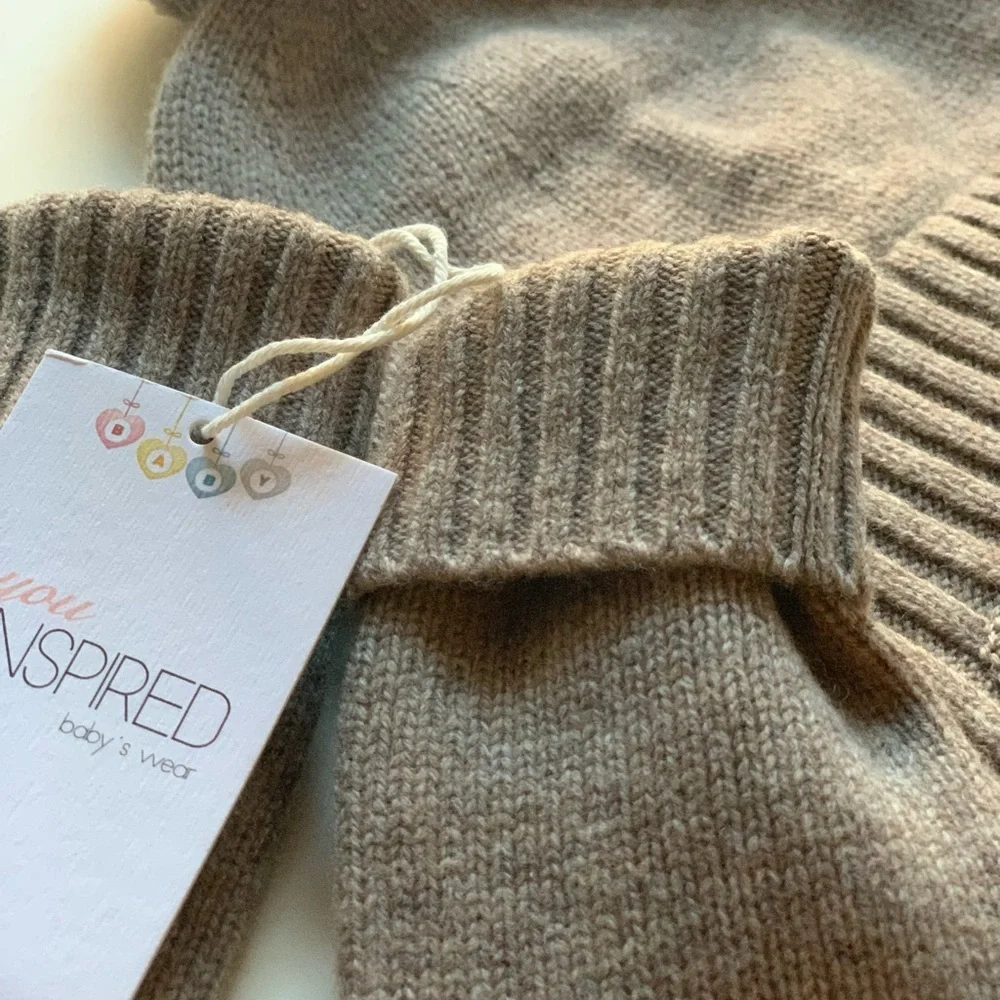 100% merino wool set hat mittens for baby toddler boy . Organic wool